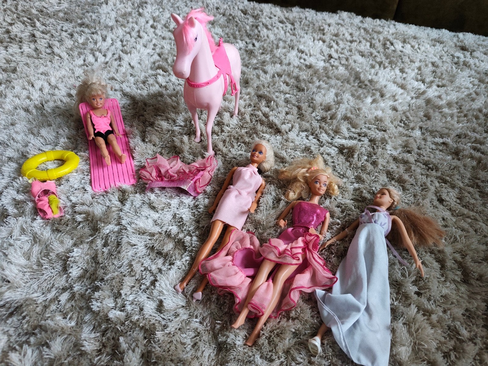 Barbies, zwemset en paard., Ophalen of Verzenden
