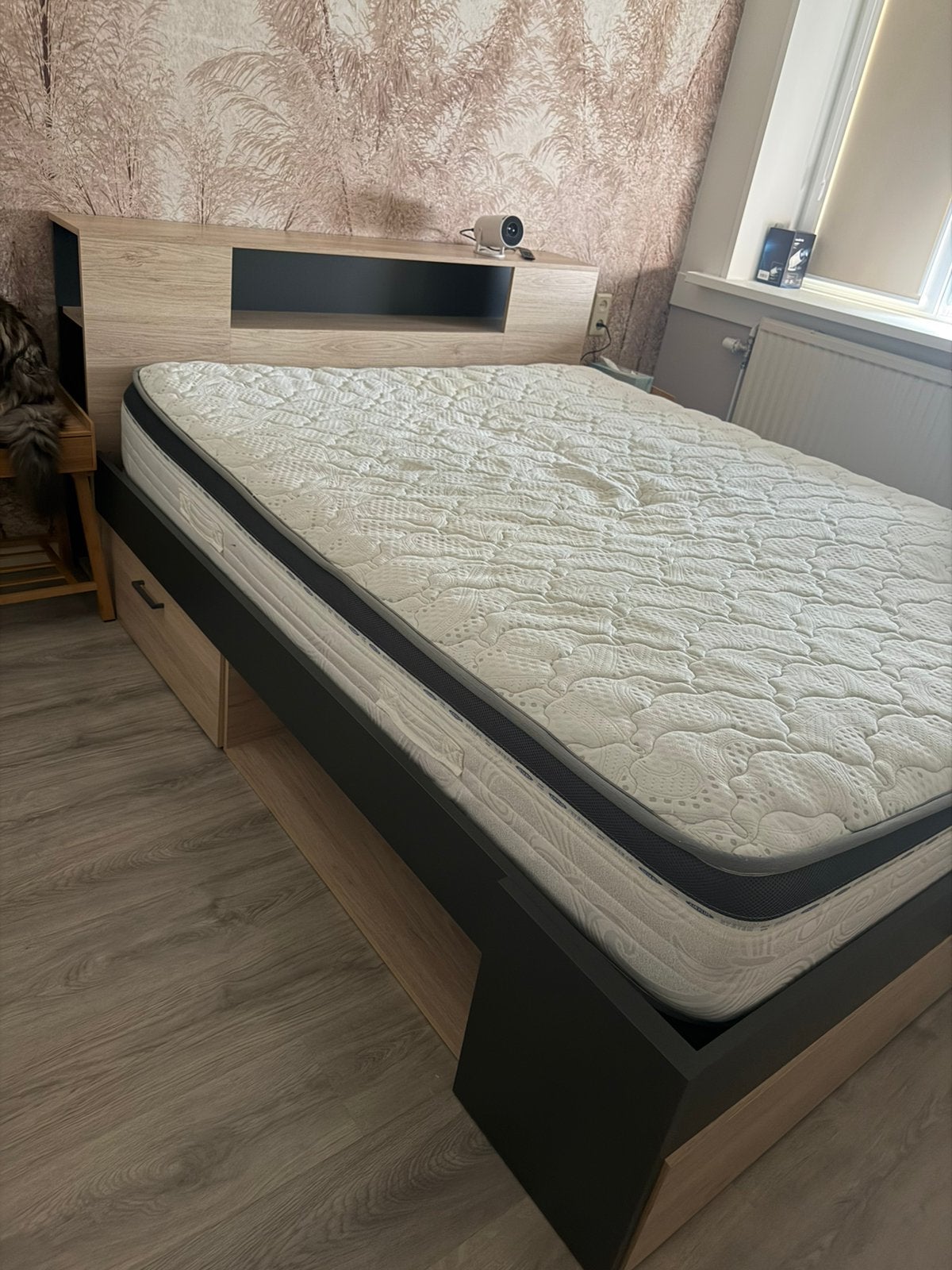 Bed 160x200, Ophalen, Gebruikt, Tweepersoons