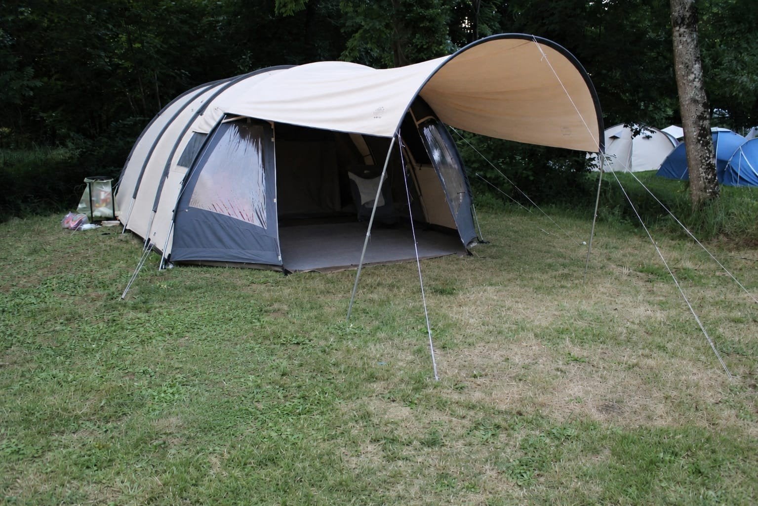 Luifel bardani 300 (3m breed) voor tunneltent, Ophalen, Gebruikt, Tot en met 4
