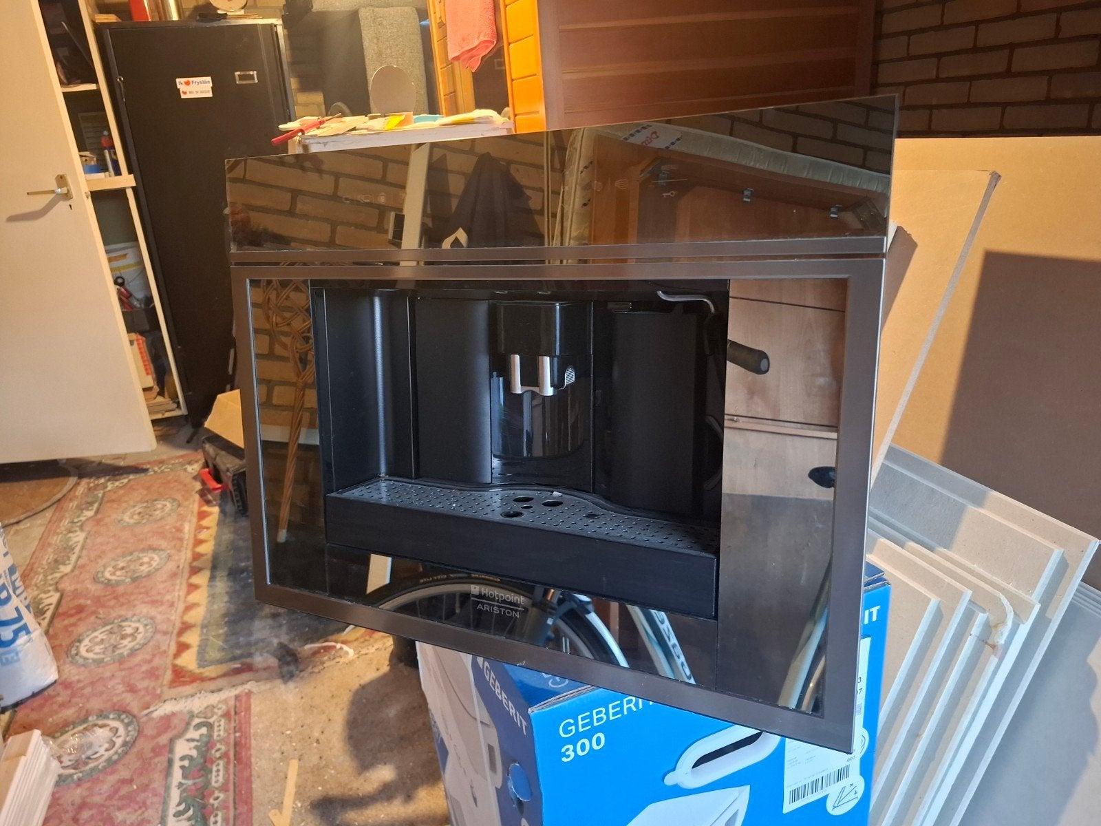 Inbouw koffiezetapparaat Hotpoint Ariston MCK103X, Ophalen, Afneembaar waterreservoir, Gebruikt, Koffiemachine