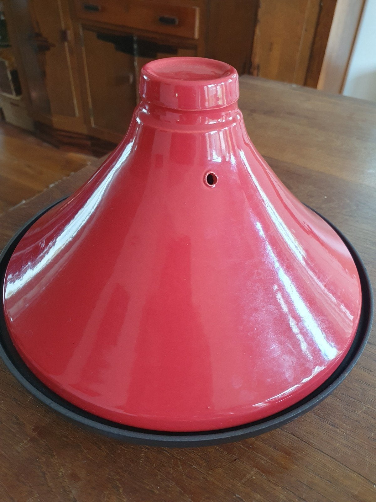 Tajine gietijzer aardewerk, Ophalen, Zo goed als nieuw, Gietijzer