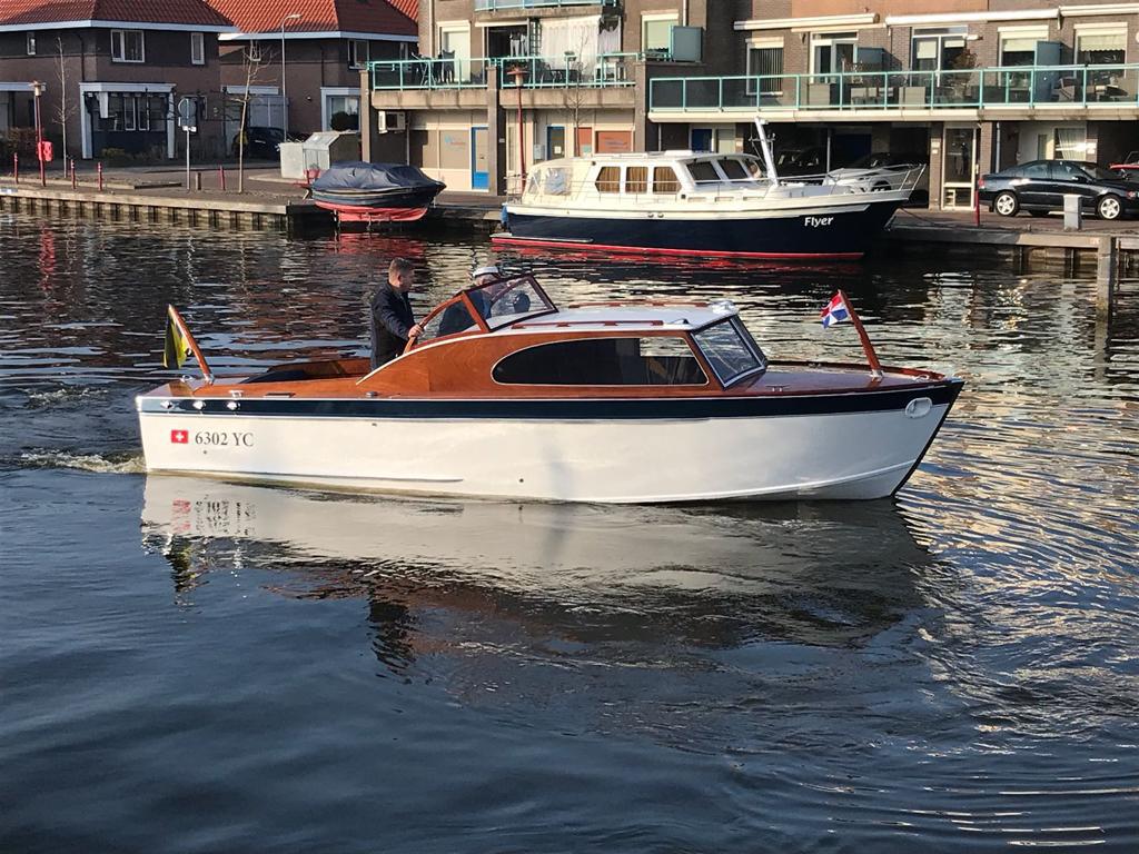 Houten speedkruiser, Ophalen, Gebruikt, Binnenboordmotor, Diesel