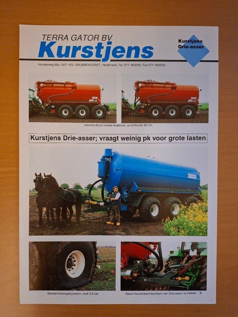 Folder Terra Gator BV Kurstjens, Ophalen of Verzenden, Gelezen, Tractor en Landbouw