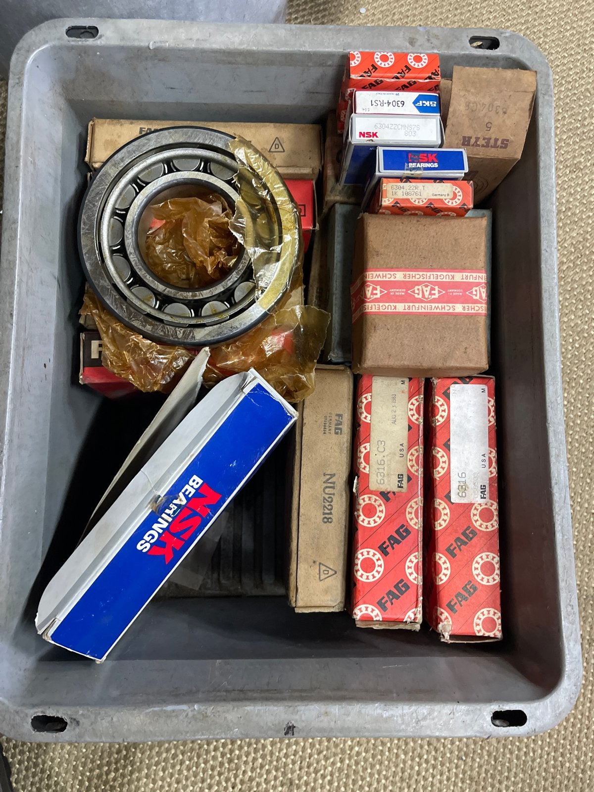 Diverse nieuwe en gebruikte lagers (FAG, NSK, Koyo), Ophalen, Gebruikt, Oldtimer onderdelen