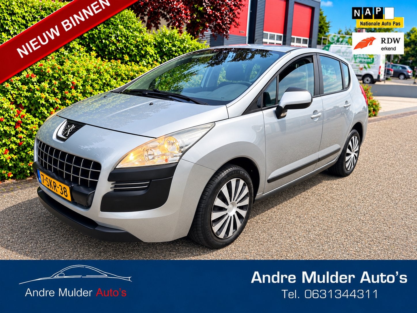 Zeer Nette Peugeot 3008 1.6 VTI 2012 Grijs Nieuwe Apk, Voorwielaandrijving, 1374 kg, 15 km/l, 4 cilinders