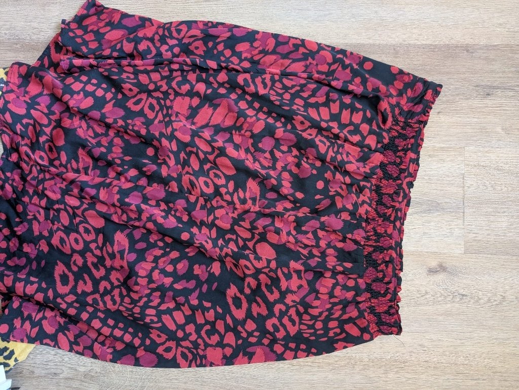 rok luipaard panter print 42 44, Kleding | Dames, Bruin, Maat 42/44 (L), Ophalen of Verzenden, Zo goed als nieuw