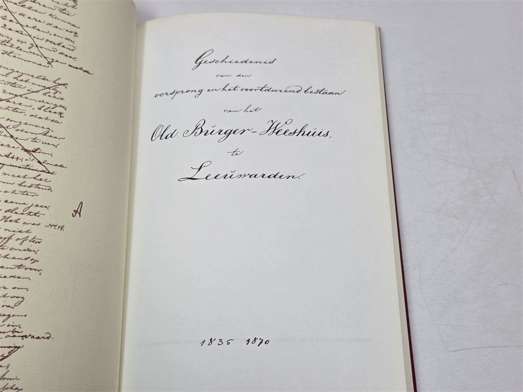 Old Burger Weeshuis Leeuwarden — Geschiedenis 1534-1870, Boeken, Ophalen of Verzenden, Gelezen