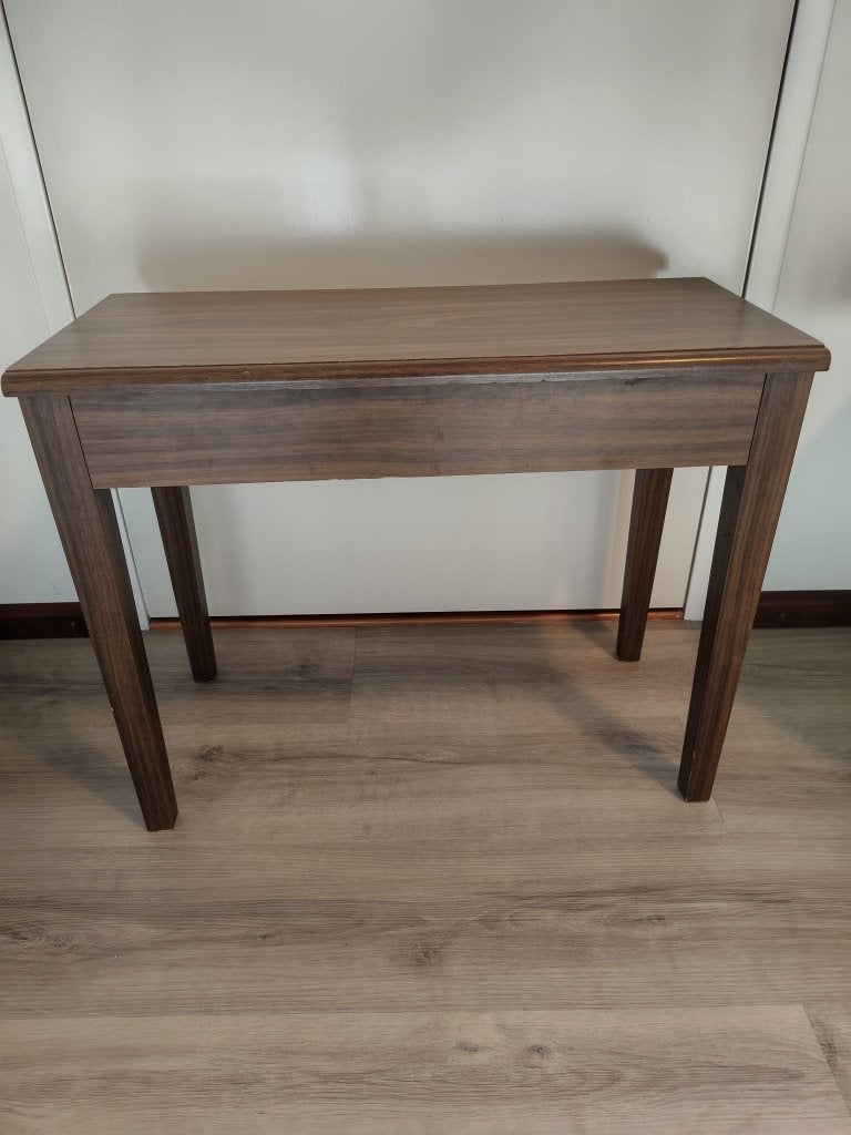 Vintage pianomeubel met klepvak, Ophalen, Gebruikt, 50 tot 100 cm, Overige houtsoorten