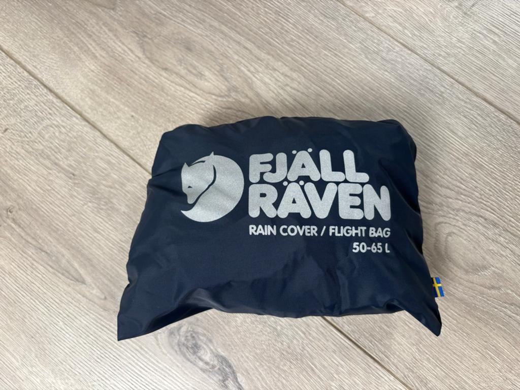 Fjallraven flight bag / regenhoes 50/65L  - zgan, Ophalen, Zo goed als nieuw