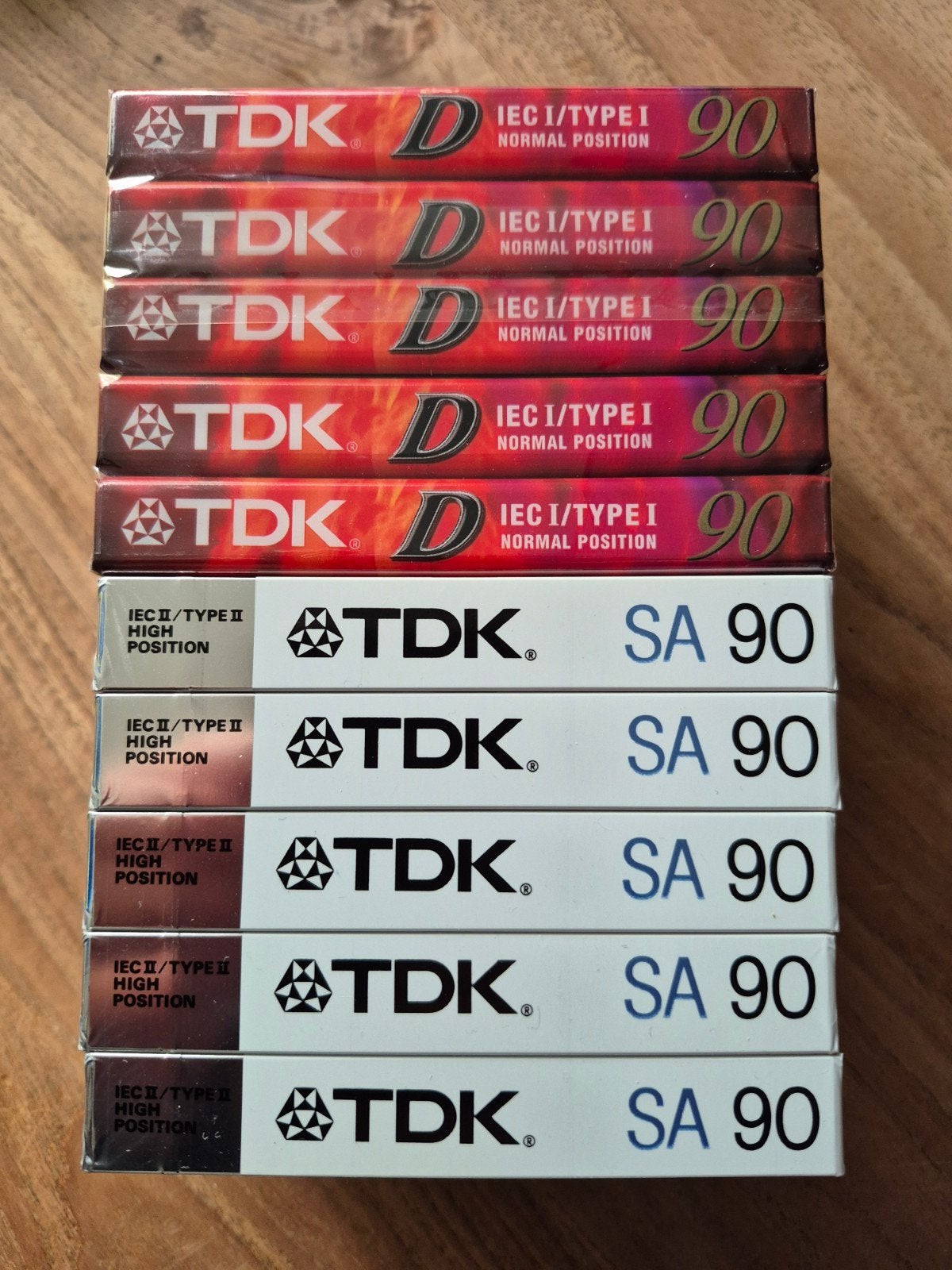 TDK D90 en SA90 Cassettebandjes - Nieuw in verpakking, Cd's en Dvd's, 2 t/m 25 bandjes, Overige genres, Ophalen of Verzenden, Nieuw in verpakking