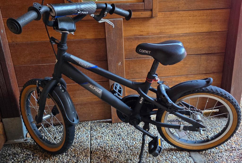 Alpina Comet kinderfiets - Stoer en klaar voor avontuur!, Ophalen, Velgrem, Alpina, 16 tot 20 inch