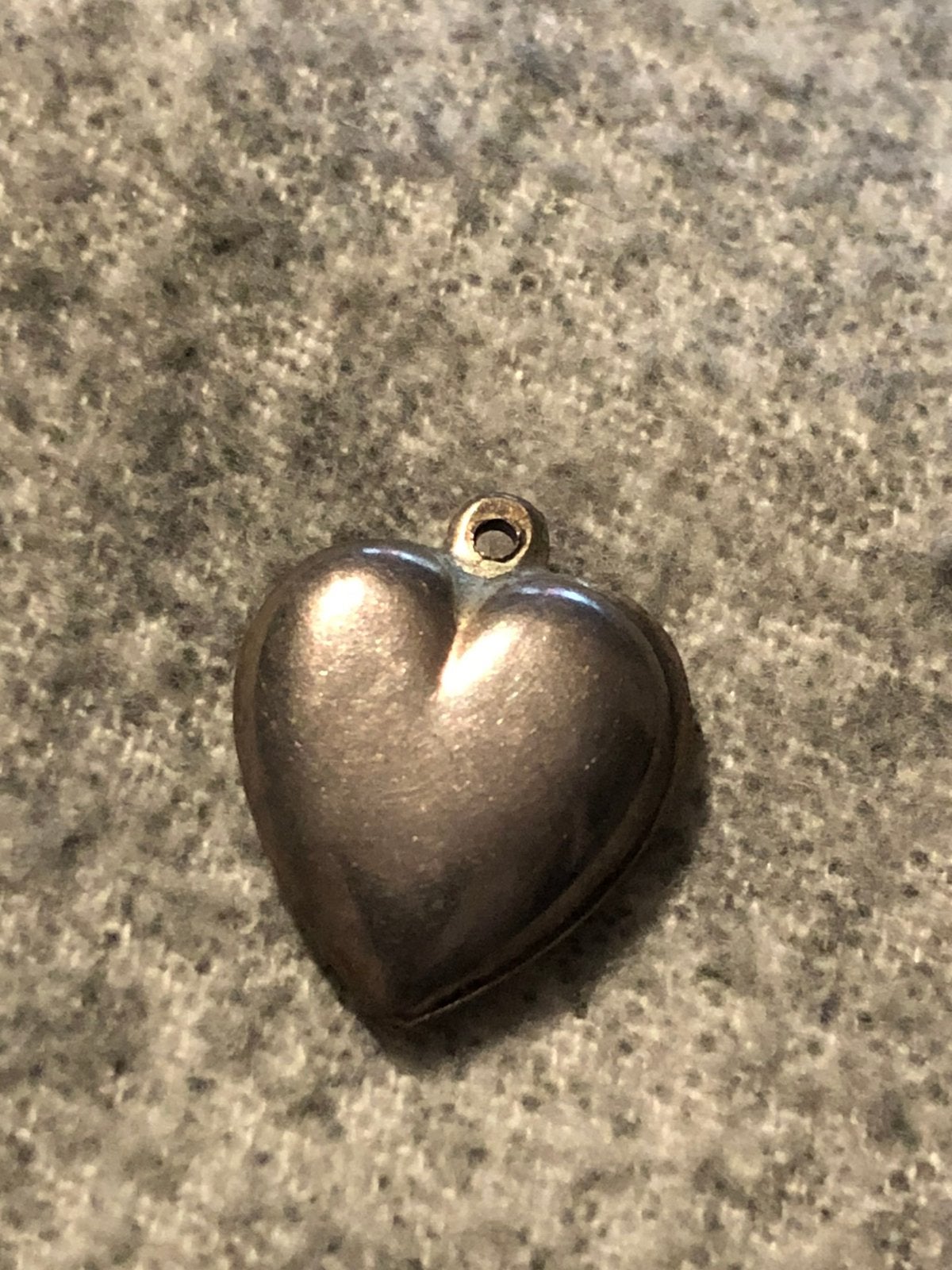 Vintage zilver hart hartje kettinghanger hanger, Overige materialen, Gebruikt, Verzenden, Hart