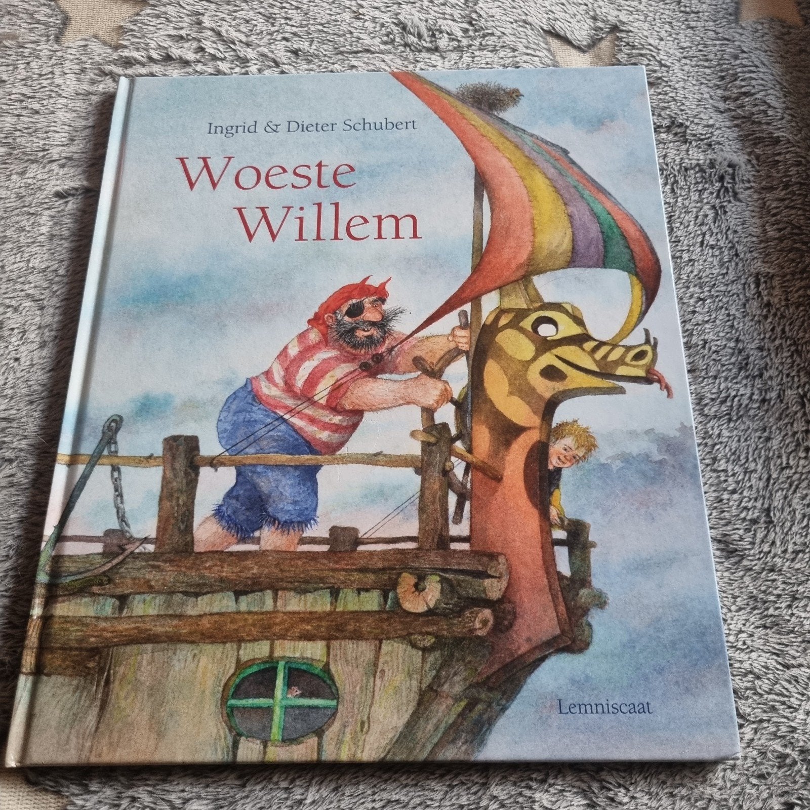 Woeste Willem - Ingrid & Dieter Schubert Prentenboek, Ophalen of Verzenden, Gelezen, Ingrid & Dieter Schubert, Prentenboek