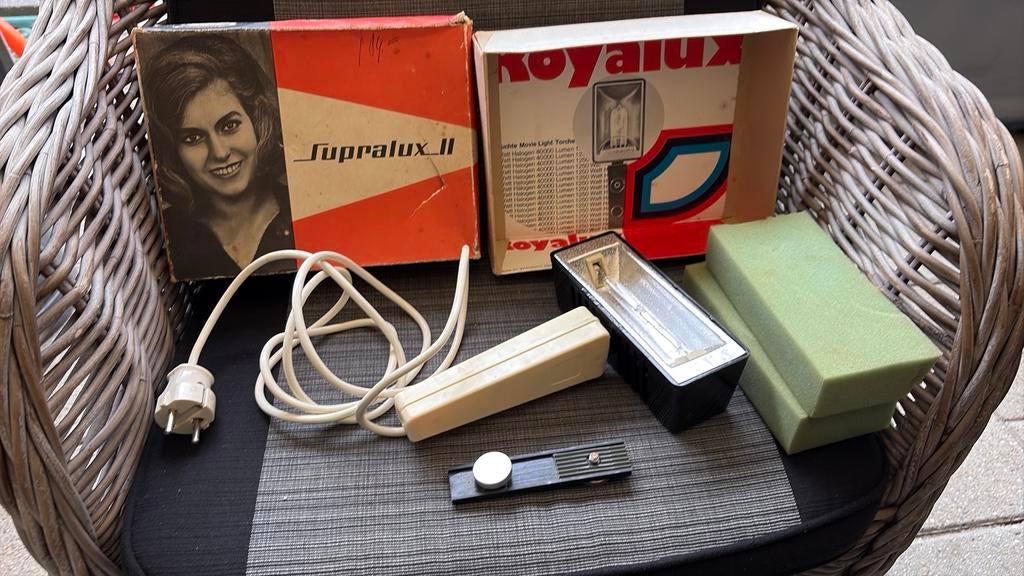 Vintage Supralux II filmaccessoire in originele doos, Ophalen of Verzenden, Zo goed als nieuw, Overige genres