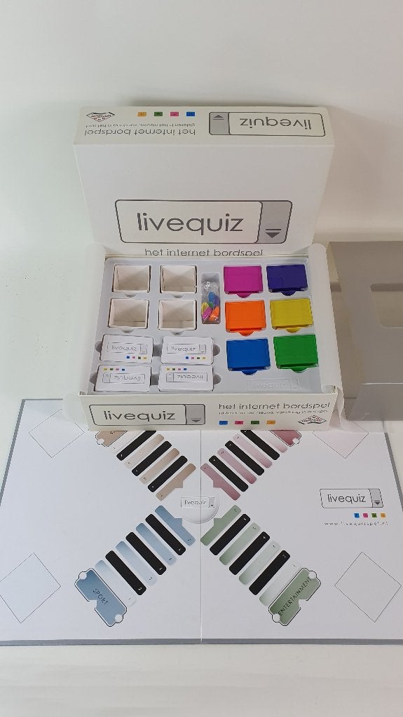 Live Quiz, Internet bordspel, Identity Games als nieuw. 2A12, Hobby en Vrije tijd, Gezelschapsspellen | Bordspellen, Tweedehands verkoop