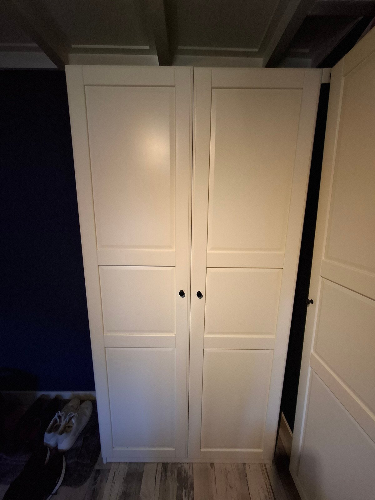 Witte kledingkast (IKEA, pax) met lades en planken, Ophalen, Gebruikt, 200 cm of meer, Modern