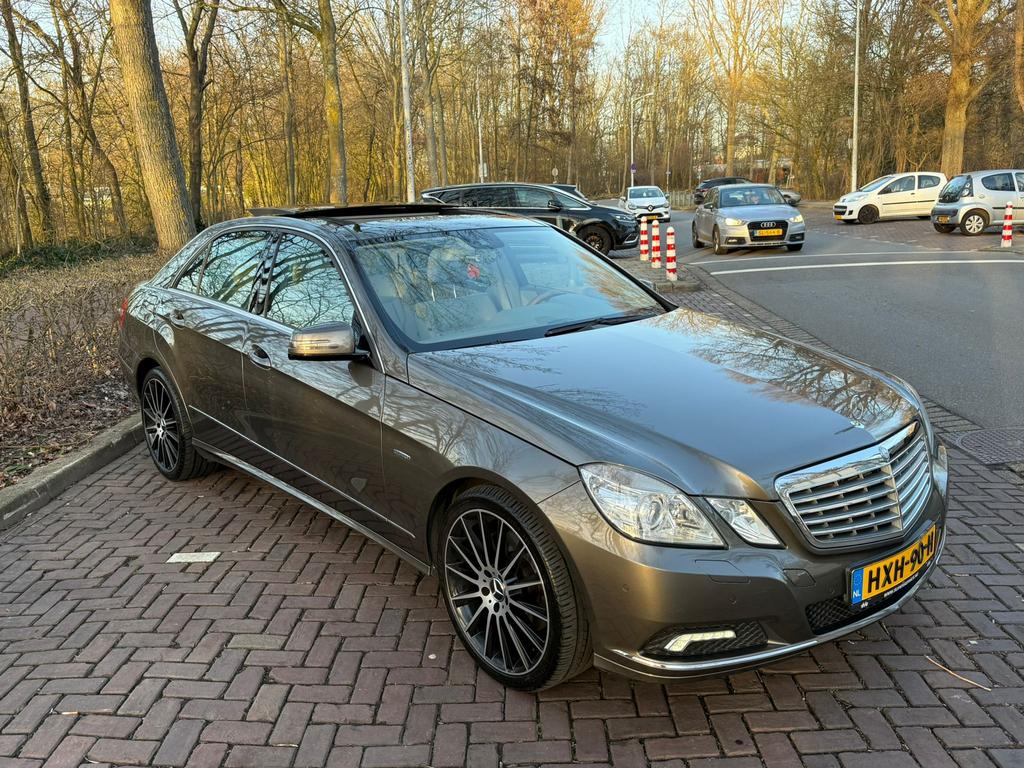 Mercedes-Benz E-Klasse 3.5 E350 CGI Sedan AUT 2008 Grijs, Auto's, Automaat, Achterwielaandrijving, Beige, Overige kleuren