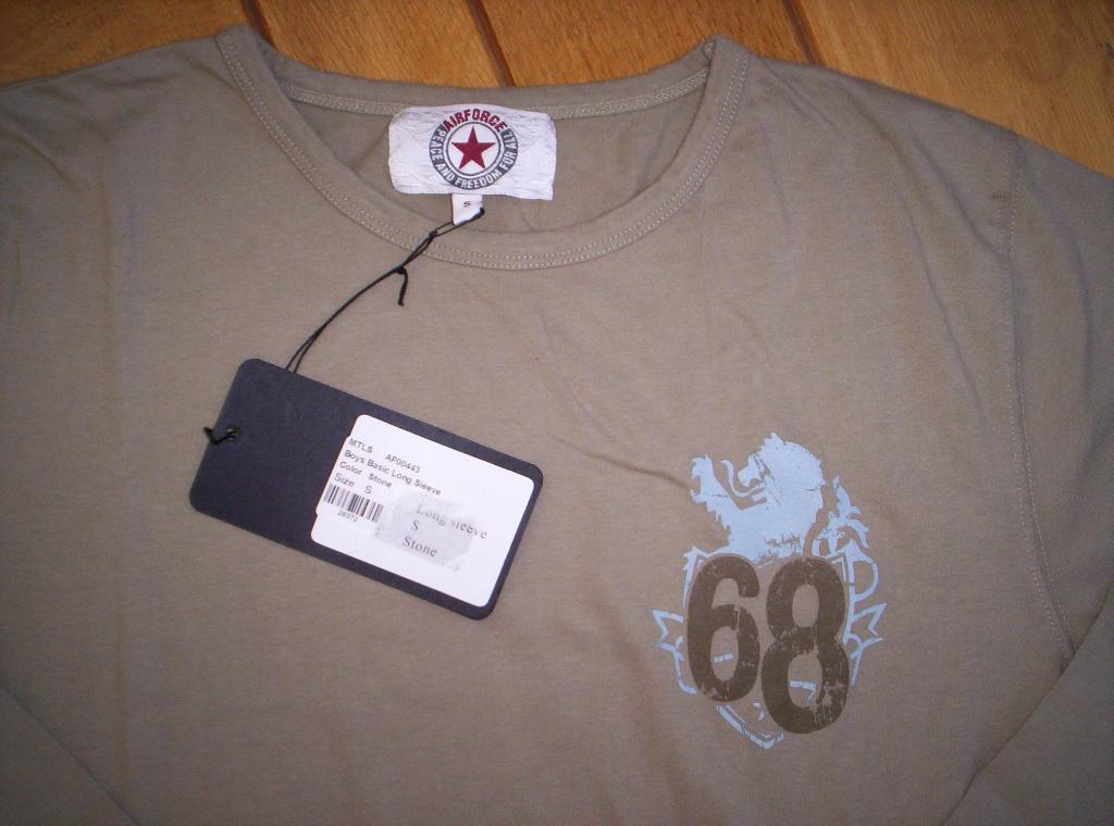 AIRFORCE t- shirt longsleeve khaki groen maat S - nieuw -, Kleding | Heren, T-shirts, Maat 48/50 (M), Nieuw, Ophalen of Verzenden
