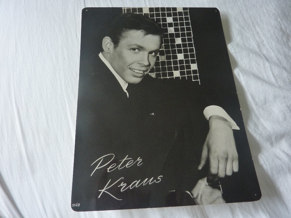 PETER KRAUS GROTE ZWART-WIT FOTO, Verzenden, Zo goed als nieuw, Foto of Kaart