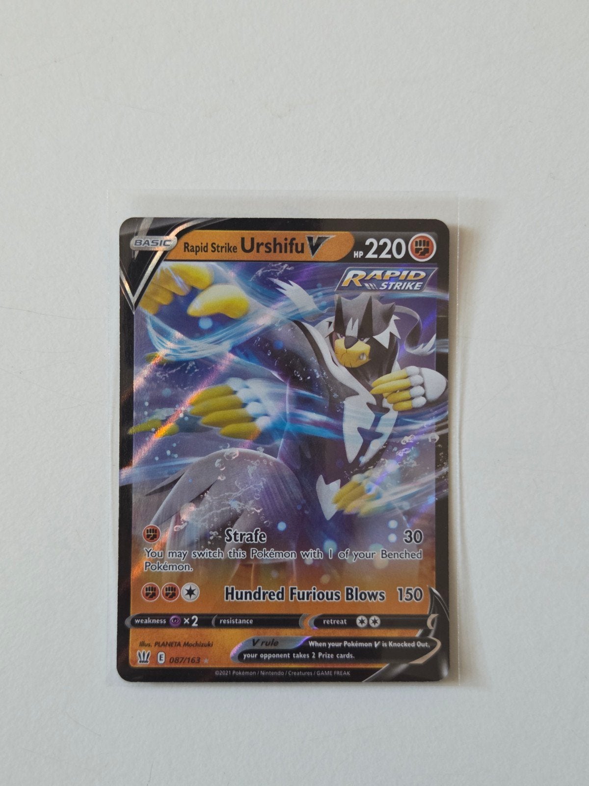 Rapid Strike Urshifu V - BST 87, Ophalen of Verzenden, Nieuw, Losse kaart, Foil