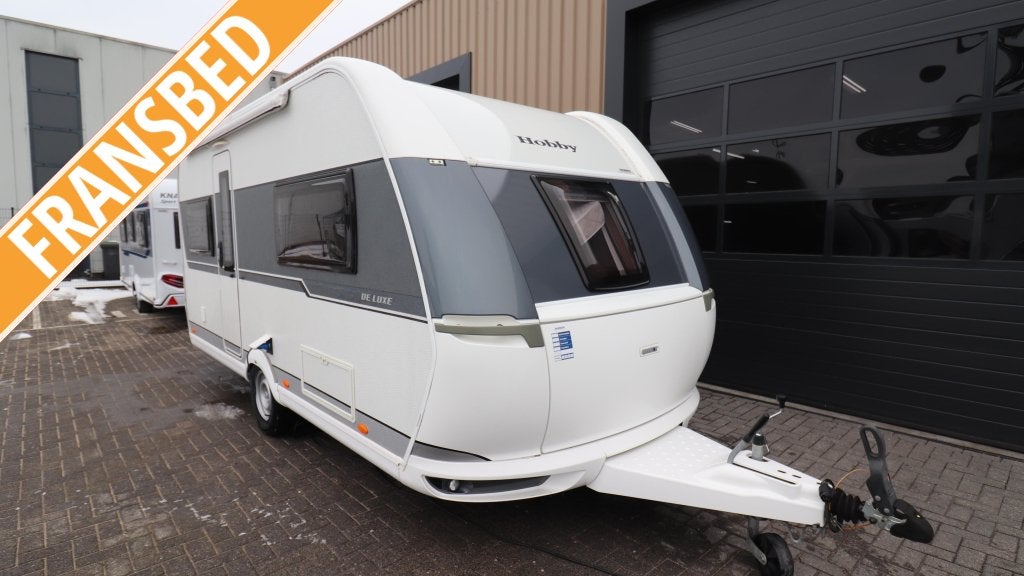 Hobby De Luxe 460 UFE BJ'19 Luifel + deeltent, Rondzit, Hobby, Schokbreker, Bedrijf