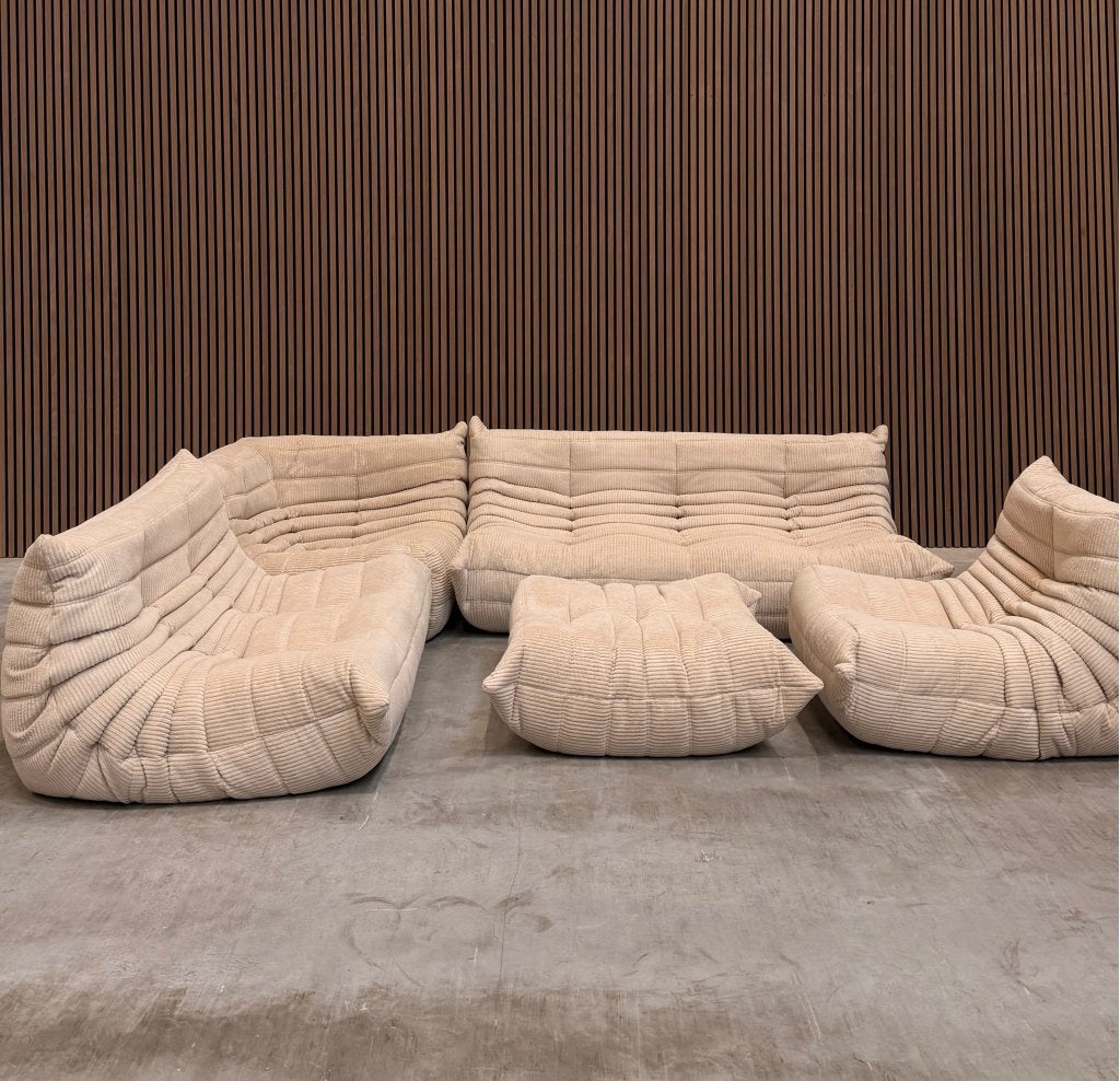 Ligne Roset Togo Modulaire Set | Beige Ribcord, Ophalen of Verzenden