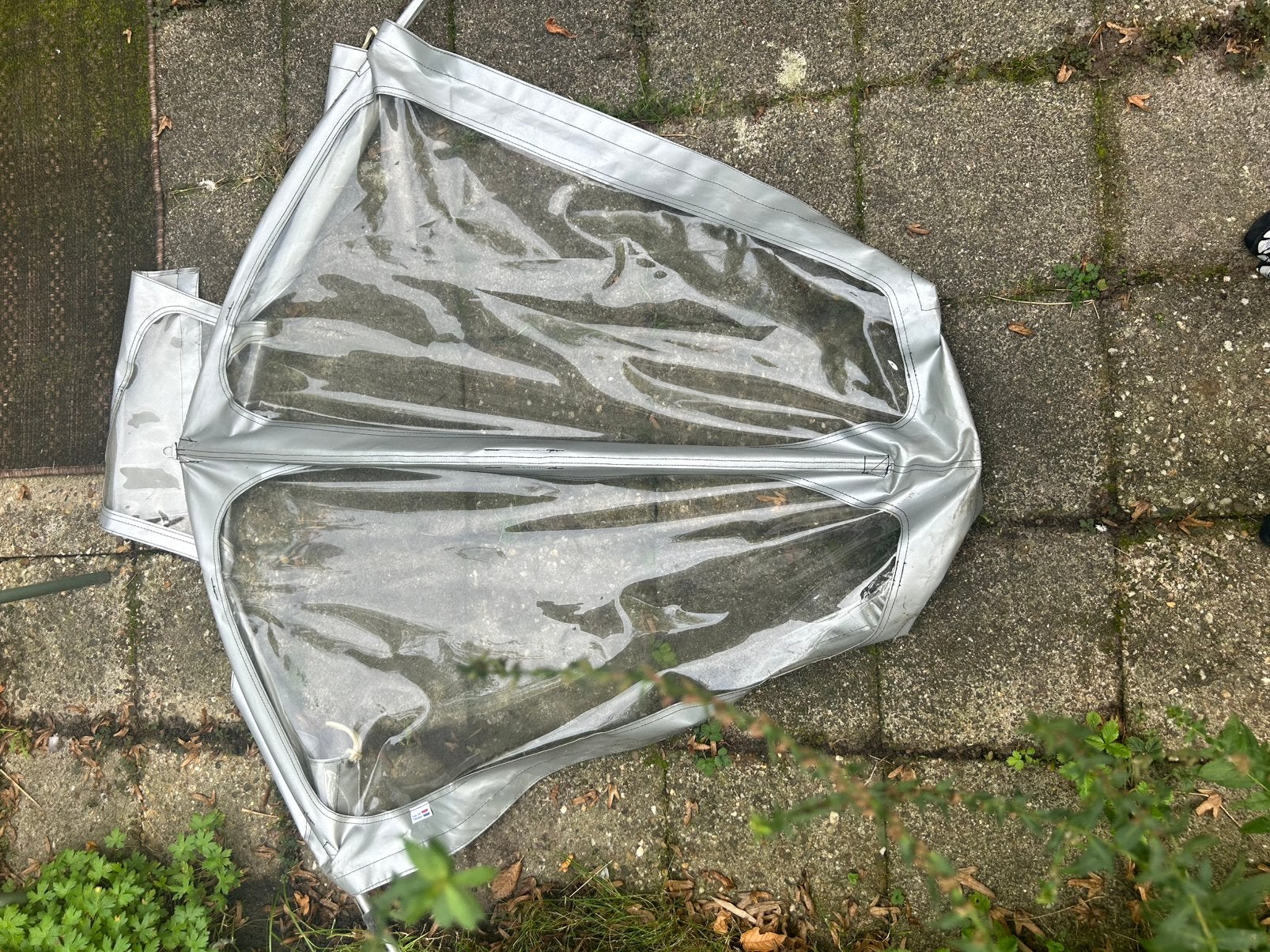 Regenhuif bakfiets nl lang, Fietsen en Brommers, Ophalen, Gebruikt, 4 kinderen of meer