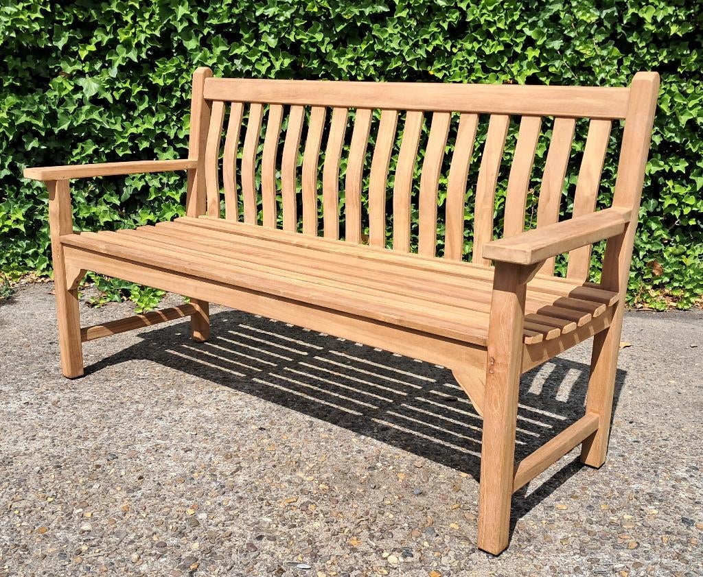 TEAK original tuinbank 159 cm breed, Ophalen, Nieuw, Teakhout