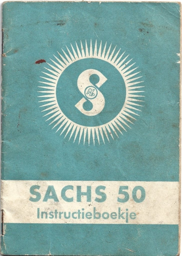 Sachs 50 instructieboek bromfiets 2 versnellingen (8040z), Fietsen en Brommers, Handleidingen en Instructieboekjes, Verzenden
