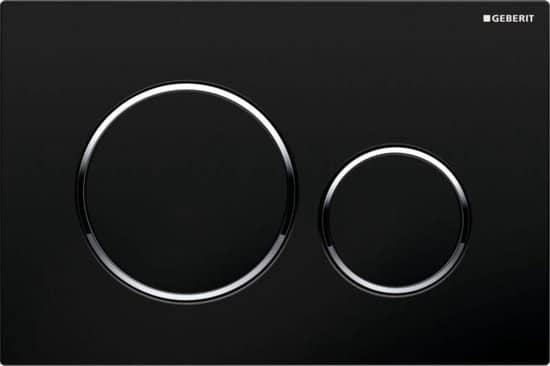 Geberit Sigma20 bedieningsplaat - zwart/chroom/zwart, Triple J Online, Info@triplejonline.nl, De Spinnekop 9