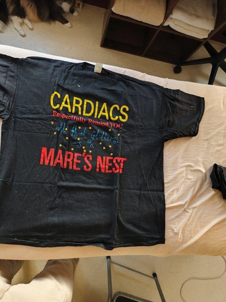T-Shirt Cardiacs 1990, Kleding | Heren, T-shirts, Maat 52/54 (L), Onbekend, Zwart, Nieuw
