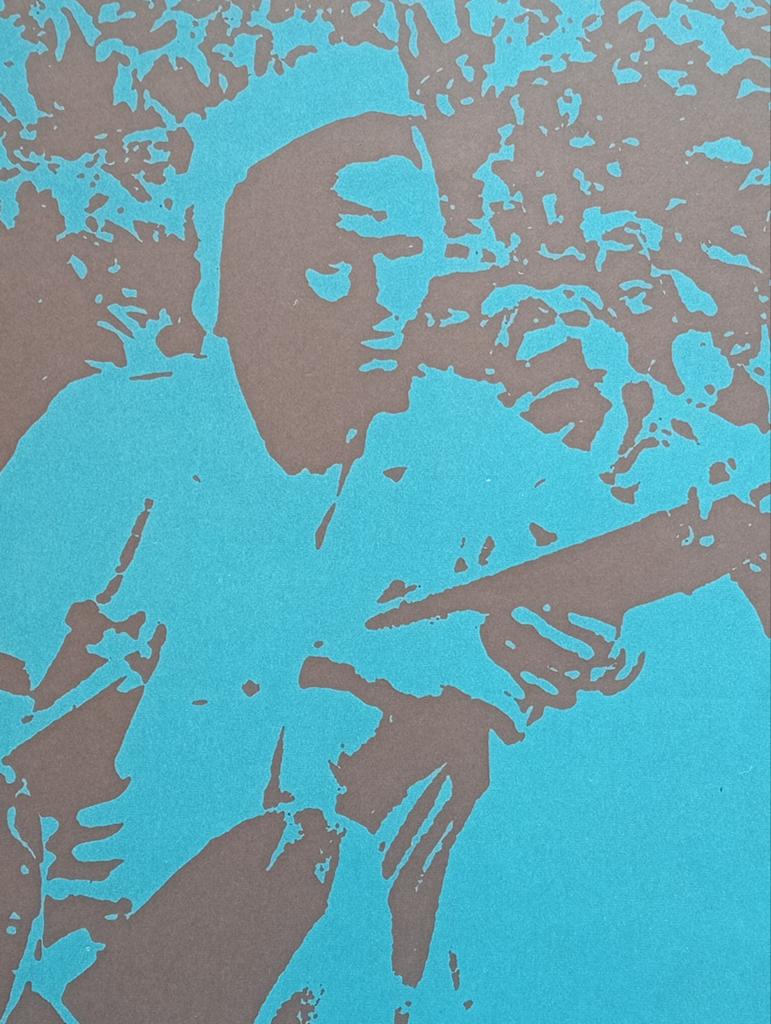 Affiche Cuba 1970 Solidariteit Mozambique, Verzamelen, Ophalen of Verzenden, Gebruikt, A1 t/m A3, Film en Tv