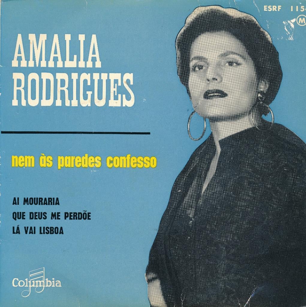 2534 Amalia Rodrigues - Nem às paredes confesso (EP), Gebruikt, 7 inch, Ophalen of Verzenden, Pop