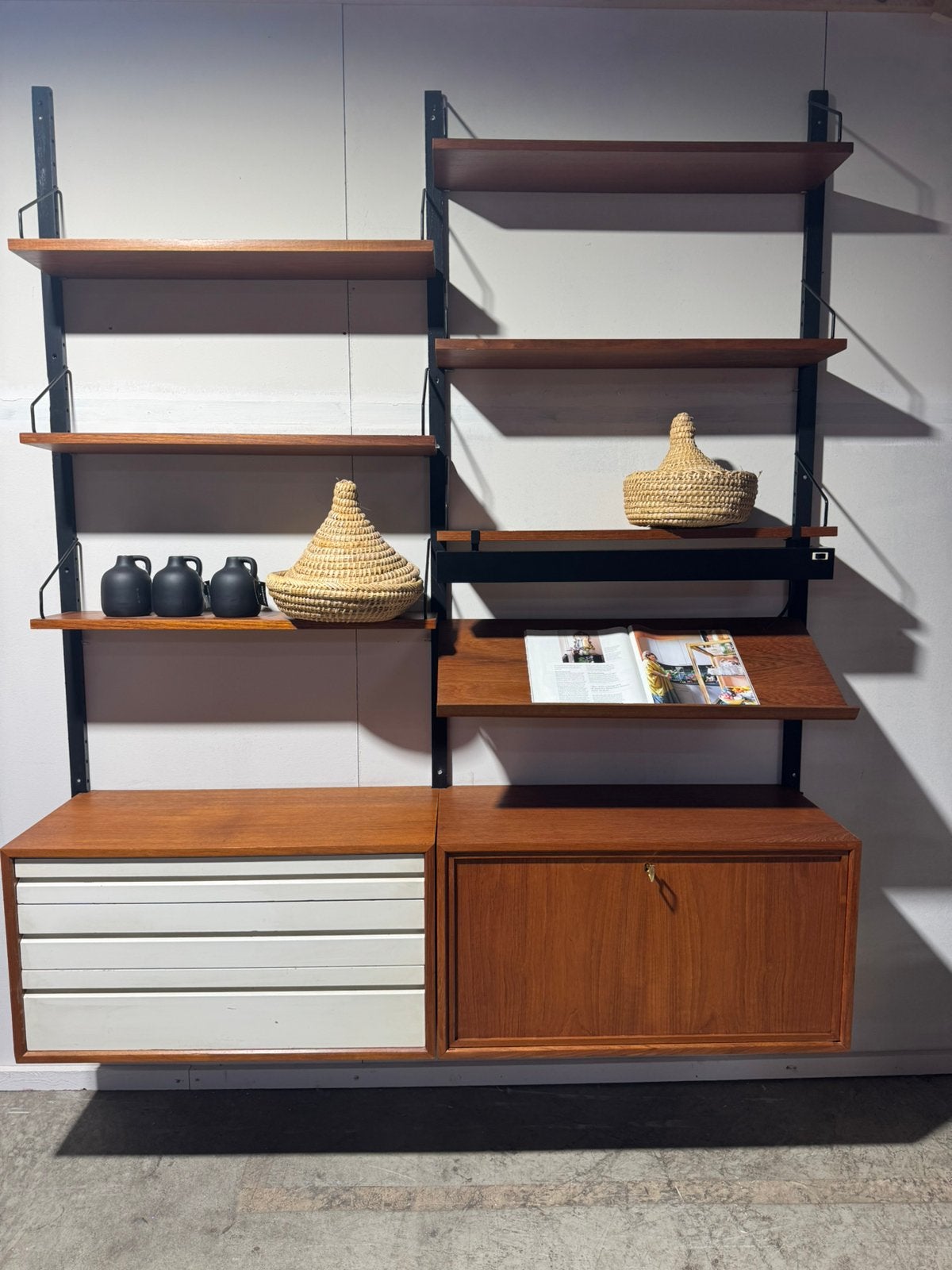 Poul Cadovius by Royal System vintage modulair wandsysteem, Ophalen of Verzenden, Zo goed als nieuw, 25 tot 50 cm, Minder dan 100 cm