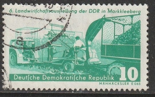 DDR 1958 629 Hakselaar, Gest, Ophalen of Verzenden, DDR, Gestempeld