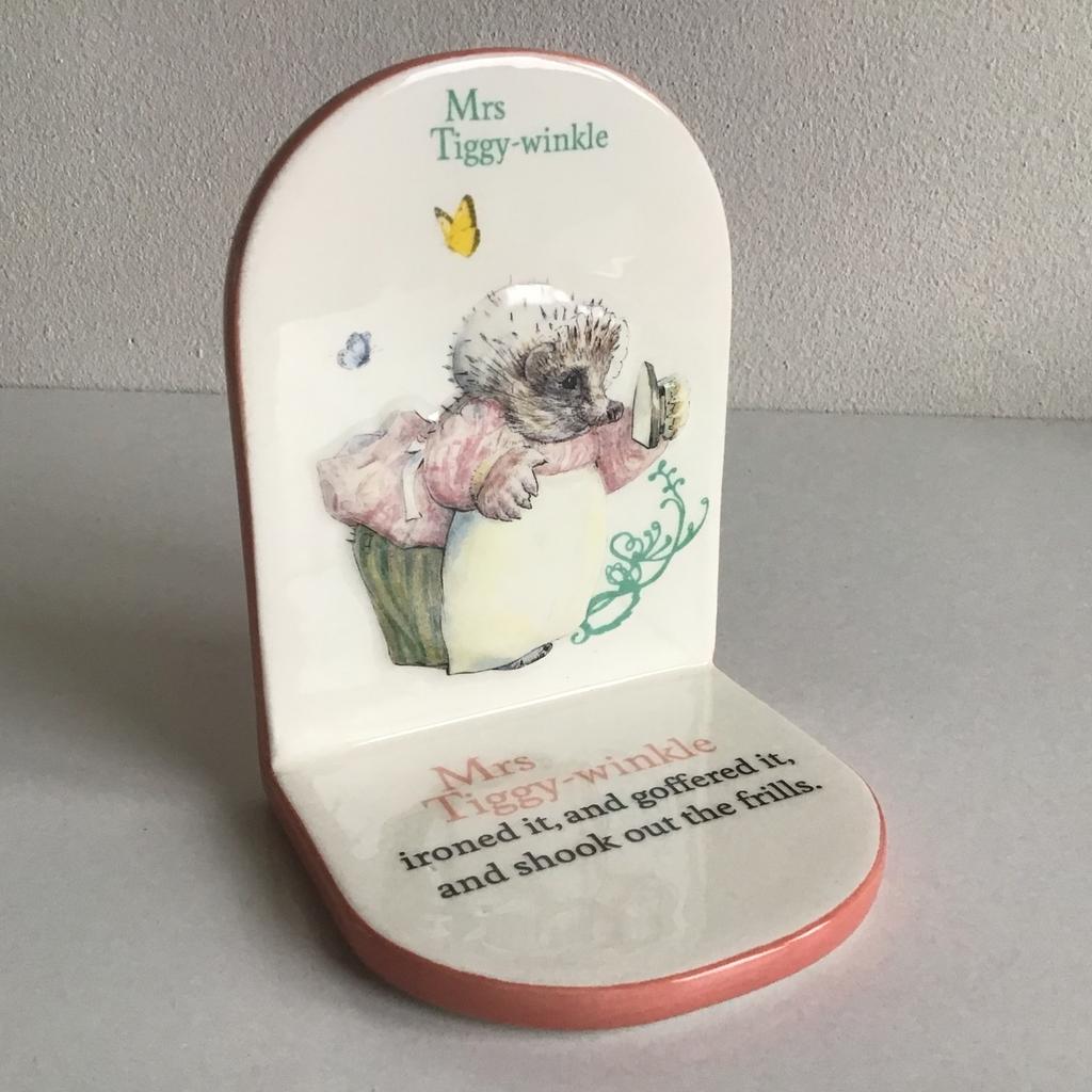 Boekensteun Mrs Tiggy Winkle - Beatrix Potter porselein, Ophalen of Verzenden, Nieuw