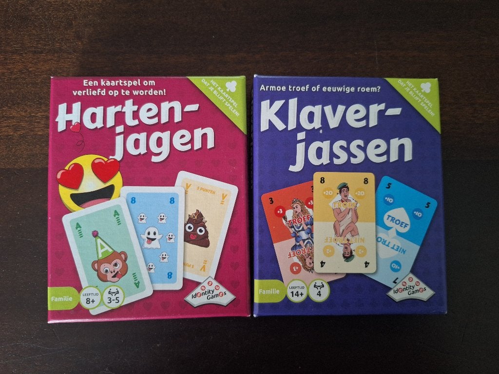 Kaartspellen: Hartenjagen & Klaverjassen, Een of twee spelers, Ophalen, Gebruikt