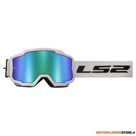 LS2 Charger Goggle, Wit-Groen, Ophalen of Verzenden, Nieuw met kaartje