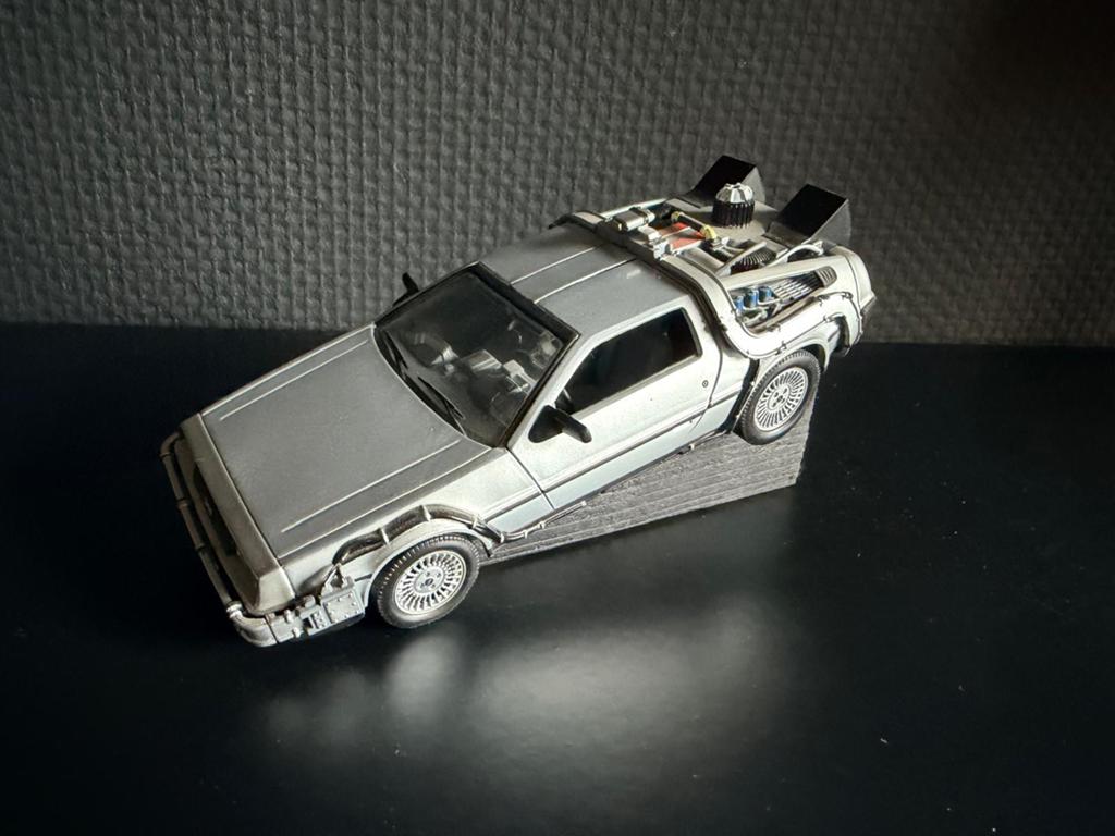DeLorean DMC-12 Back to the Future modelauto, Ophalen of Verzenden, Zo goed als nieuw, Auto, Overige merken
