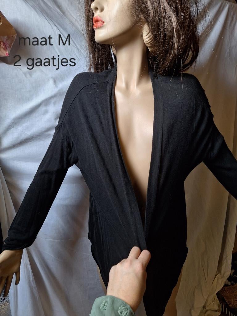 Zwart vestje, Ophalen of Verzenden, Gedragen, Maat 38/40 (M), Zwart