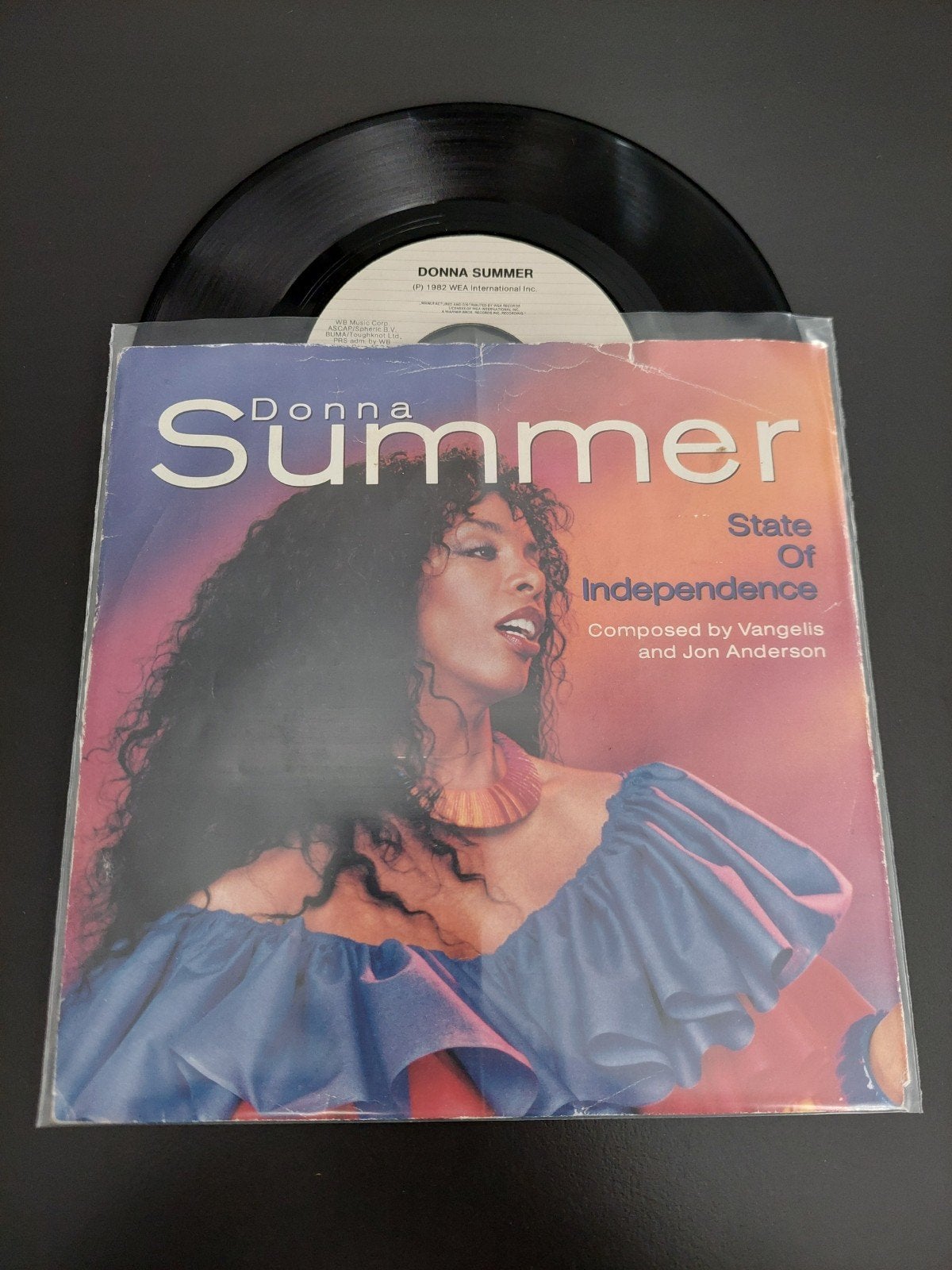 donna summer state of independence, Cd's en Dvd's, Vinyl Singles, Ophalen of Verzenden, Gebruikt, 7 inch