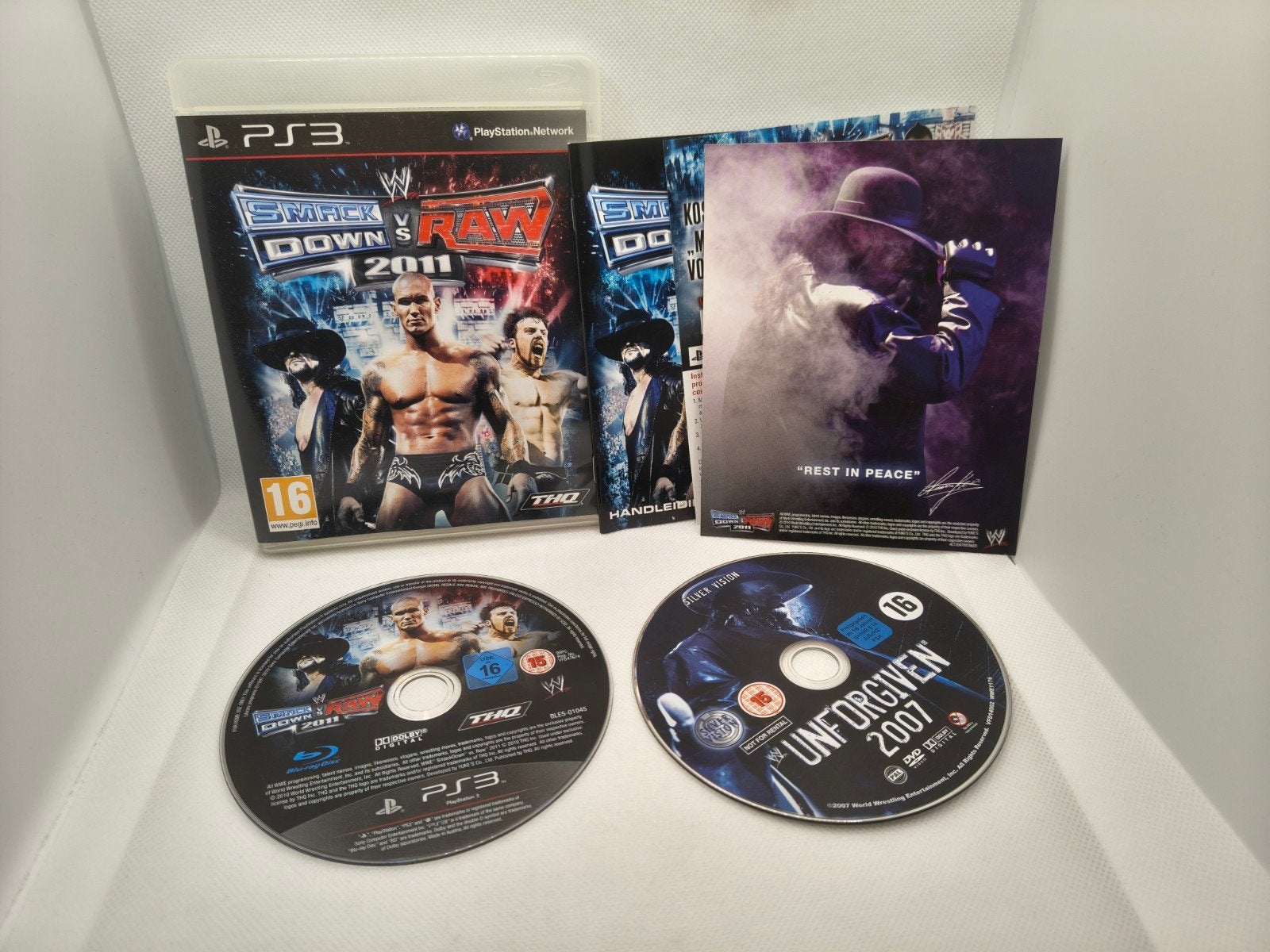 Smack down vs raw 2011 ps3 met unforgiven 2007 dvd special, 3 spelers of meer, Ophalen of Verzenden, Zo goed als nieuw, Vanaf 3 jaar