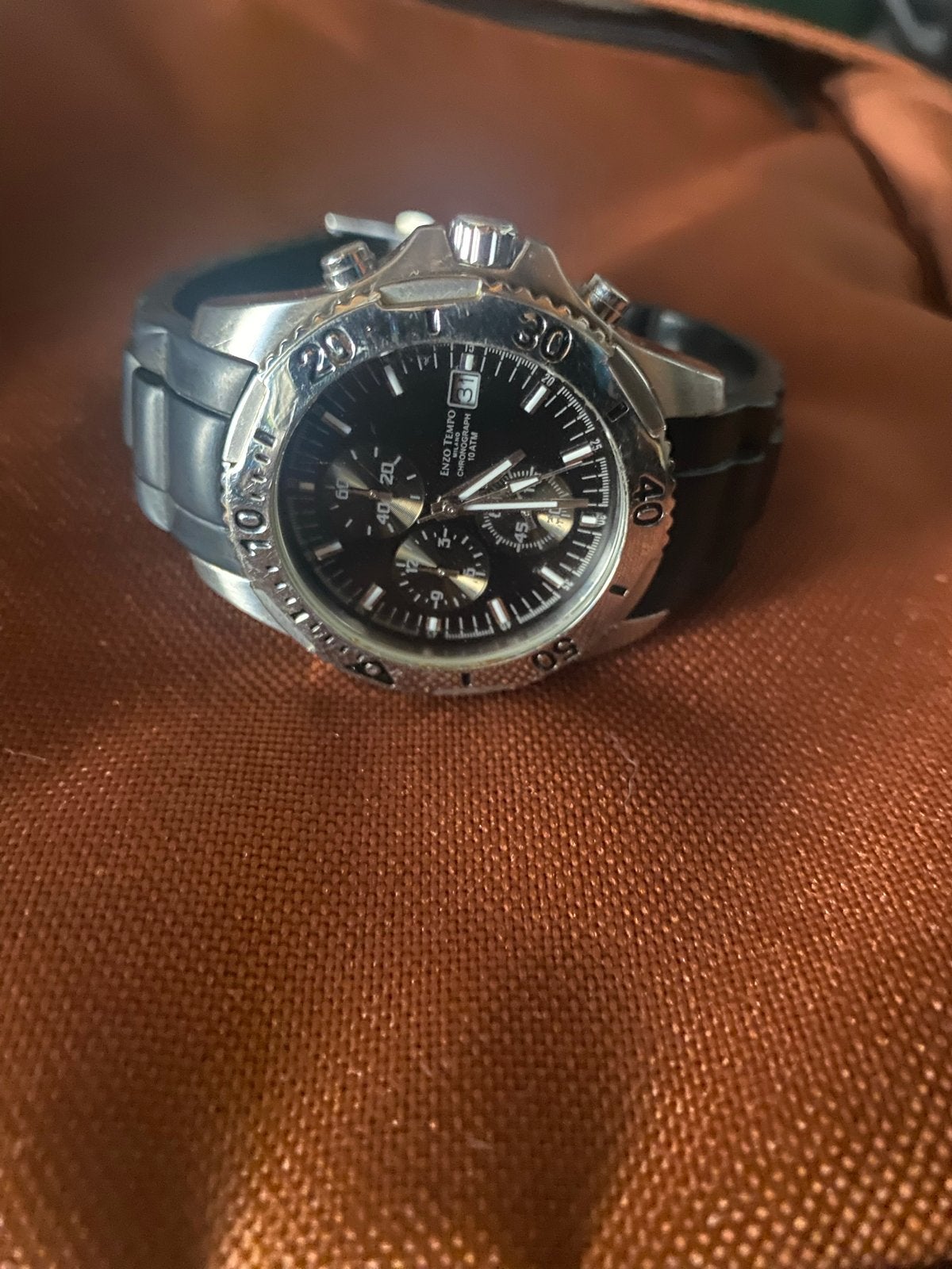 Enzo Tempo Milano Heren Horloge - Vintage, Sieraden, Tassen en Uiterlijk, Horloges | Heren, Staal, Polshorloge, Overige materialen