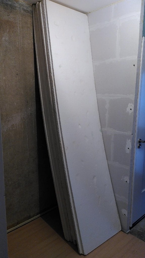 piepschuim/eps platen 2600x600x25 mm, Gebruikt, 15 m² of meer, Piepschuim (Tempex), Ophalen