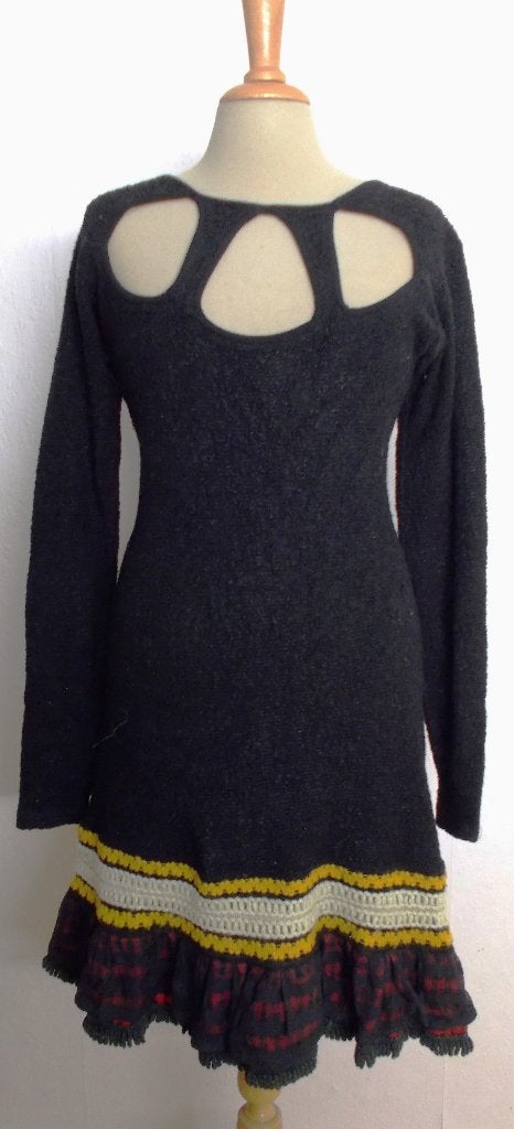 Apart handgemaakt zwart jurkje van Rivka Diatlowicki! M, Kleding | Dames, Maat 38/40 (M), Verzenden, Zwart, Zo goed als nieuw