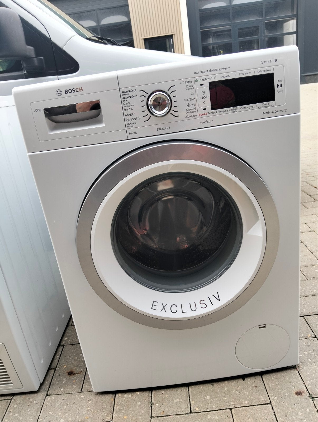 Bosch Serie 8 wasmachine 9kg met Idos, Witgoed en Apparatuur, Bosch, 1200 tot 1600 toeren, ., 8 tot 10 kg