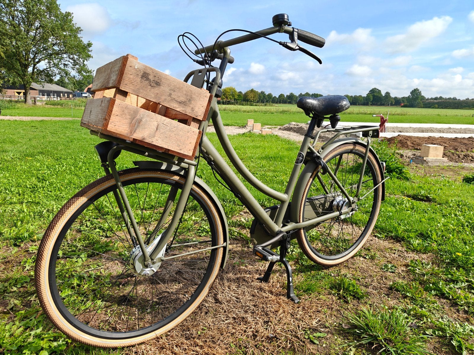 Damesfiets Cortina U4 maat 50 matgroen, Ophalen, Gebruikt, Cortina U4 Transport, 50 tot 53 cm