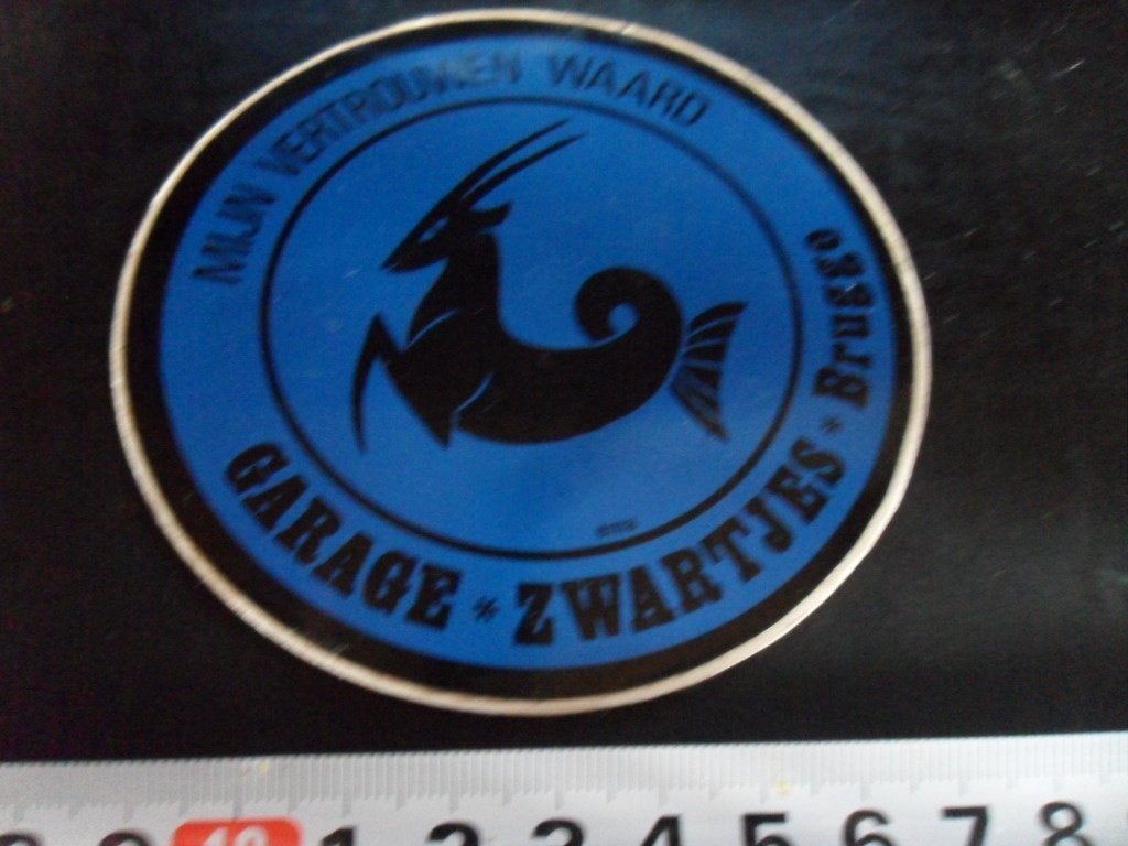 sticker belgië brugge garage zwartjes mijn vertrouwen waard, Ophalen, Zo goed als nieuw