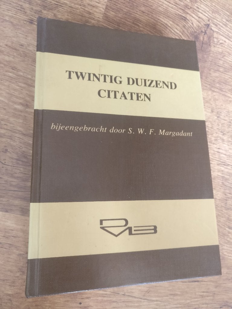 Twintig duizend citaten . 1980, Ophalen of Verzenden, SWF Margadant