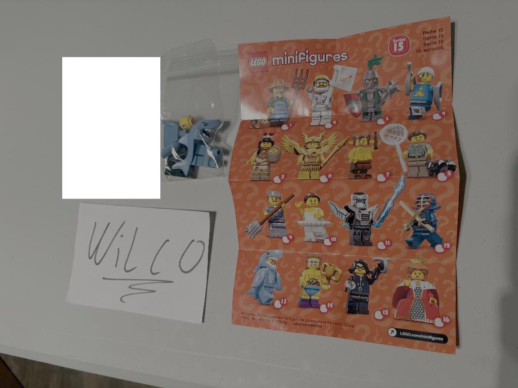 LEGO col15-13 - Shark Suit Guy, Series 15, Ophalen of Verzenden, Zo goed als nieuw, Complete set, Lego